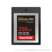閃迪 SDCFE-256G-ZN4IN 至尊超極速™ CFexpress™ Type B 存儲卡 SanDisk 產(chǎn)品 CFE256GB 256 GB  1700MB 速度
