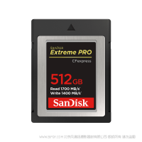 閃迪 SDCFE-512G-ZN4IN 至尊超極速™ CFexpress™ Type B 存儲卡 SanDisk 產(chǎn)品 CFE512GB  512 GB  尼康D6  佳能R5 1DX3  C300M3 閃存 內(nèi)存