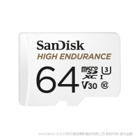 閃迪®  SDSQQNR-064G-ZN6IA 高耐用 microSD™  64GB 存儲(chǔ)卡 SanDisk 產(chǎn)品 TF卡 內(nèi)存 閃存 