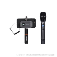 科嘜 Comica CVM-WS50(H)創(chuàng)意型 手機專用 無線麥克風(fēng) 6頻道  無級音量可調(diào) 鋰電池 LCD點陣屏  一體式金屬材質(zhì)手機夾  直播 美妝博主  吃播